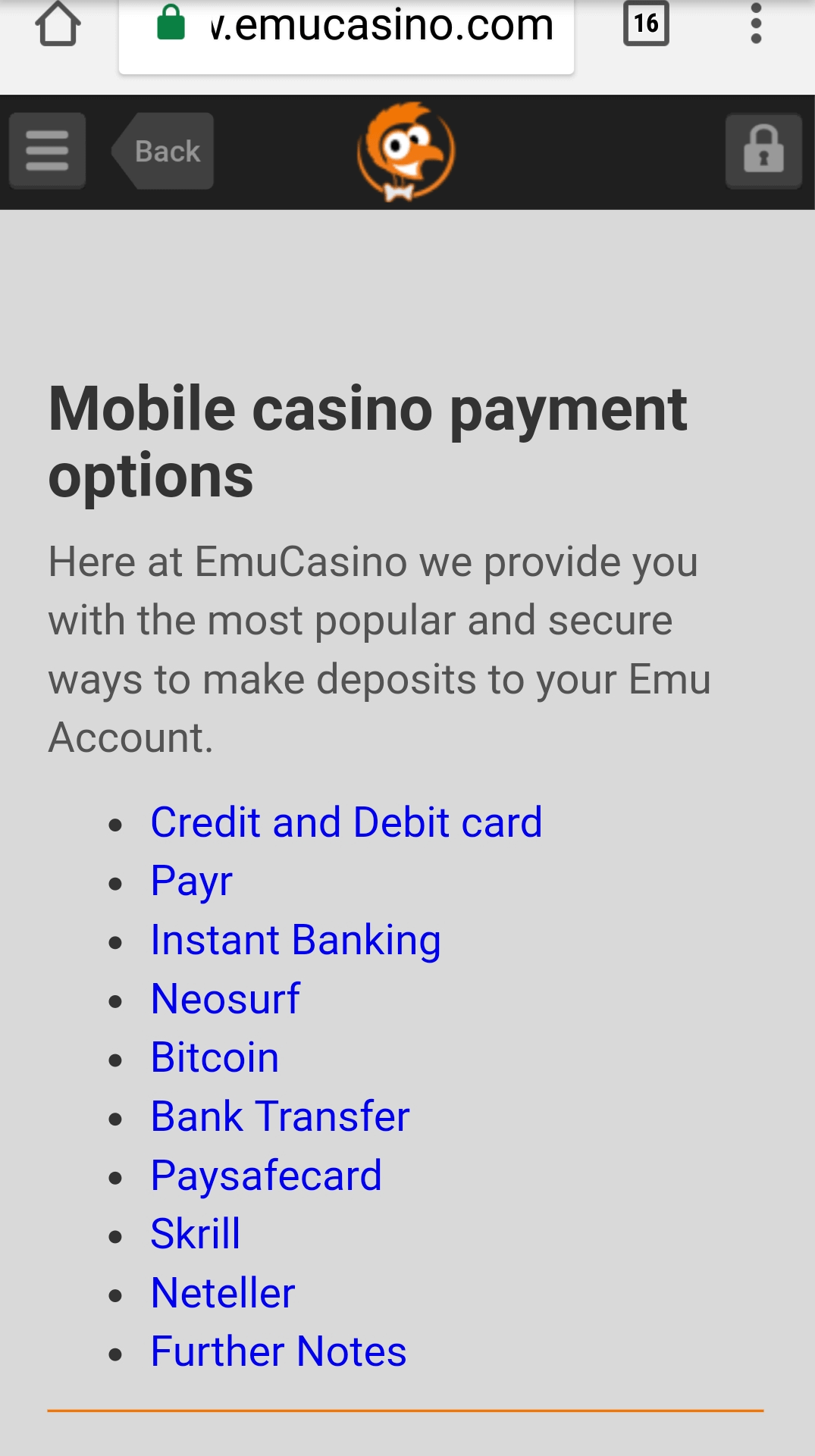 Emu Casino No Deposit Bonus Code 2018