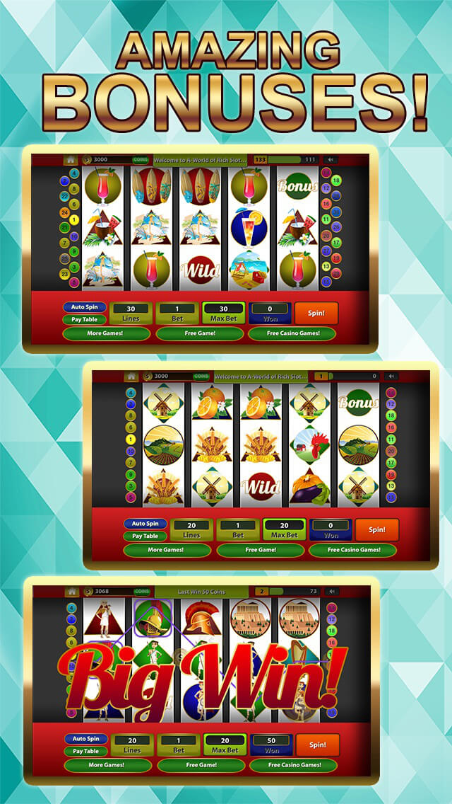 Get Rich Slot Machines Casino With Bonus Games